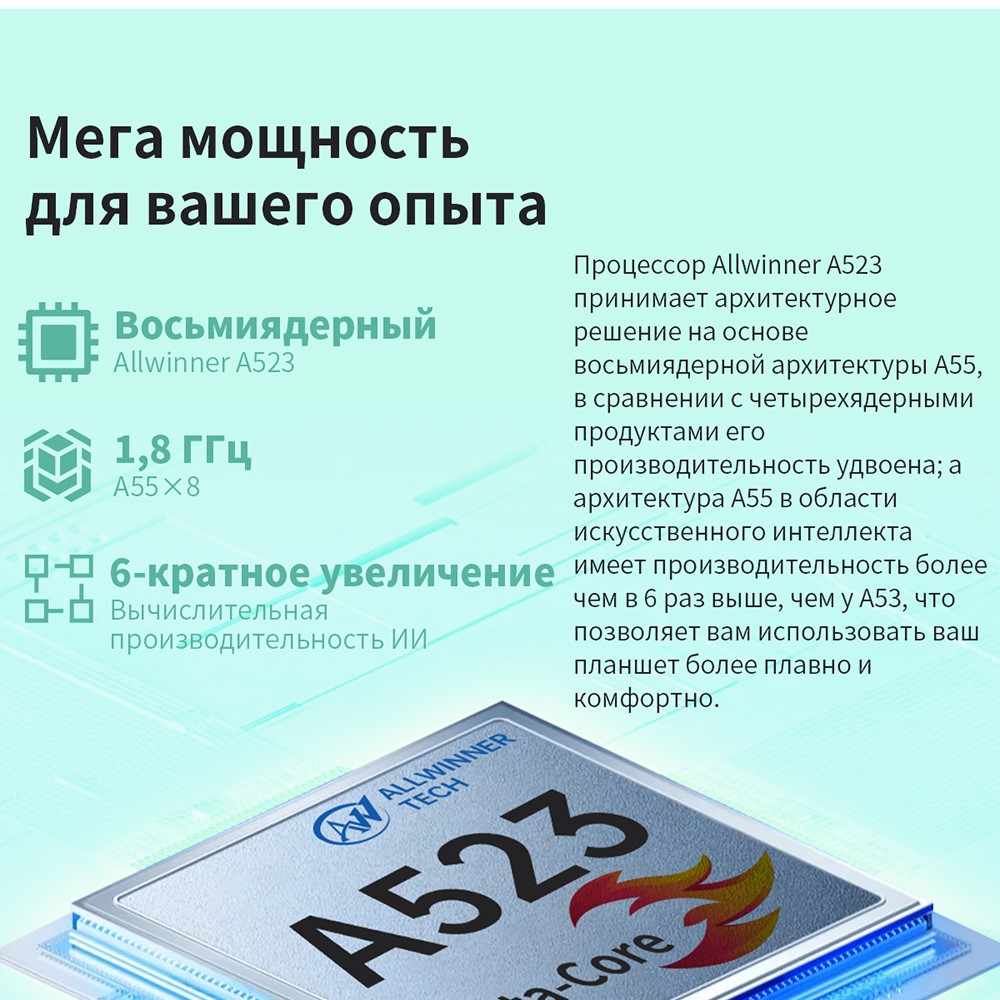 Teclast P85T Восьмиядерный процессор