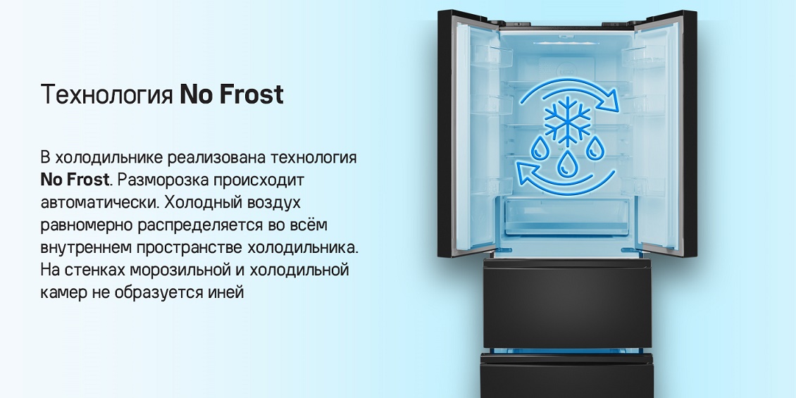 MAUNFELD MFF180NFBE01 Технология No Frost