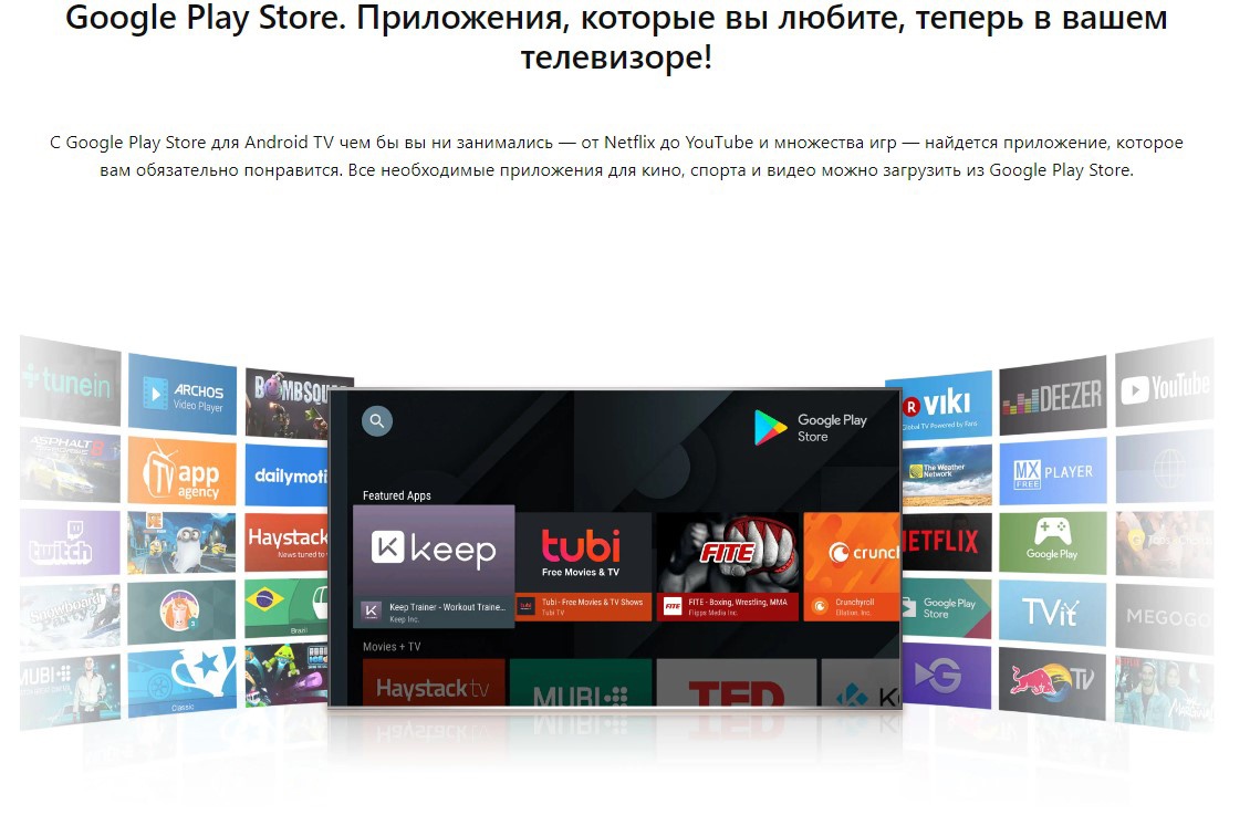 Телевизор TCL 40FHD7900 Google Play Store