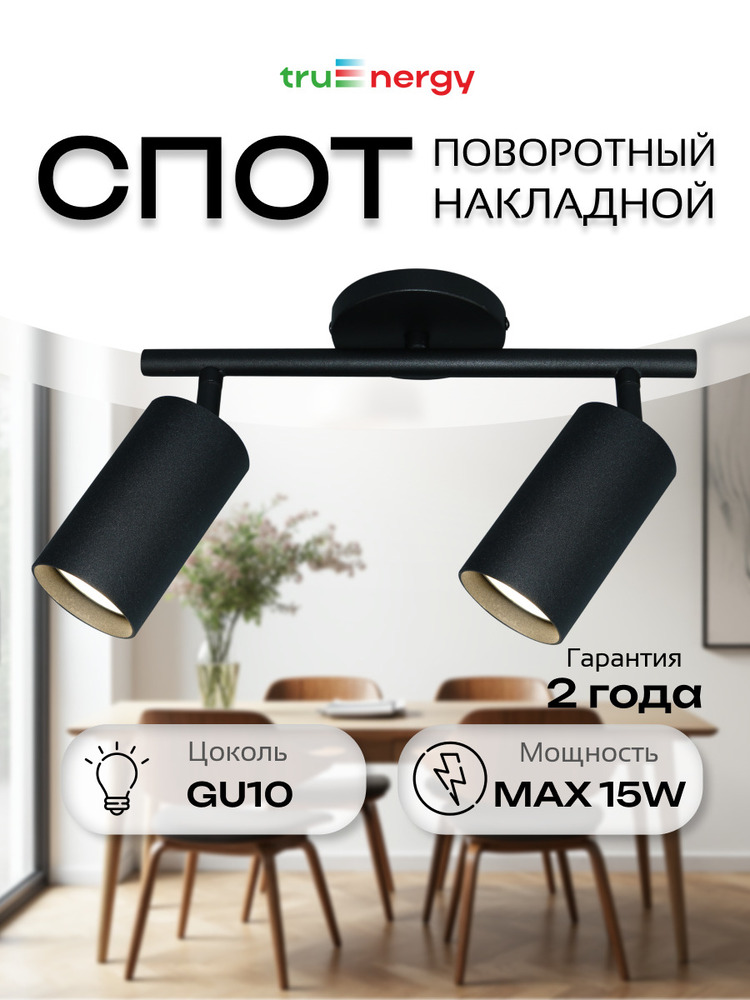 Светильник накладной поворотный TRUENERGY 21460  основная