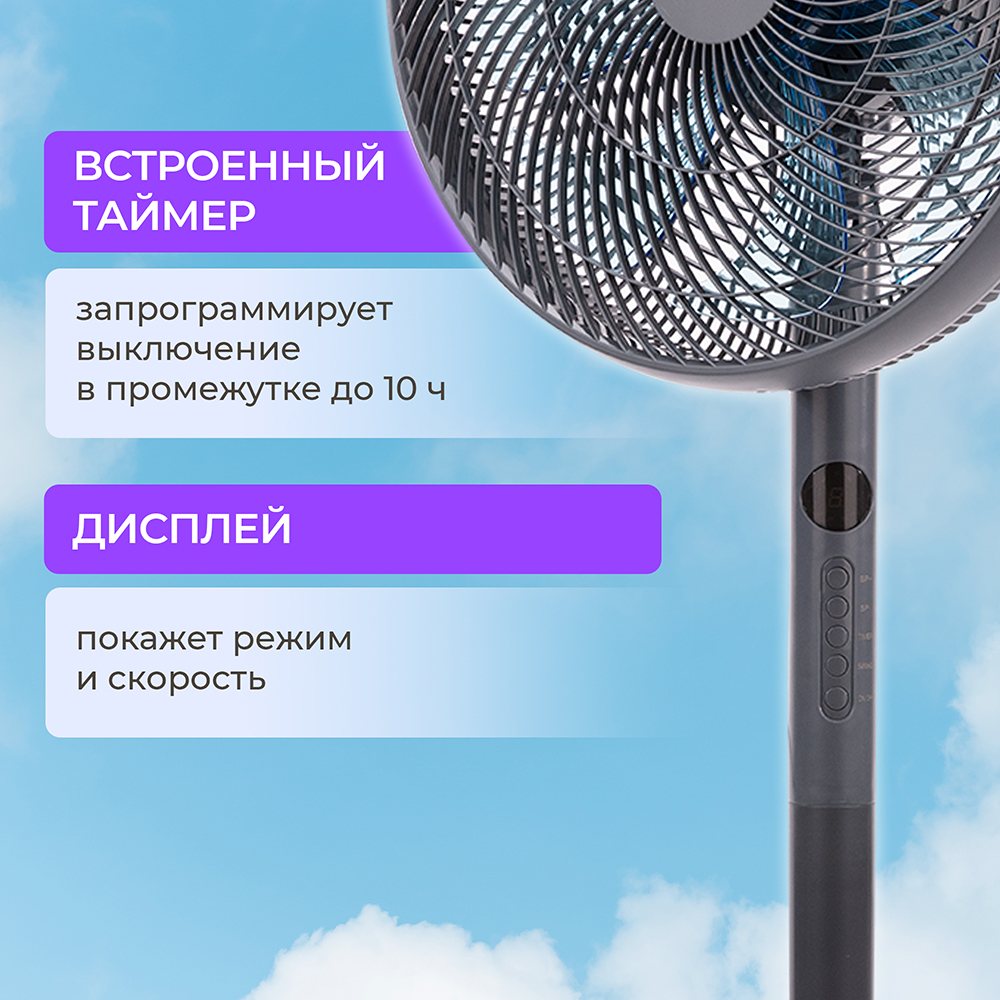 Evolution AirLeaf AL-823R Smart (серый) Встроенный таймер