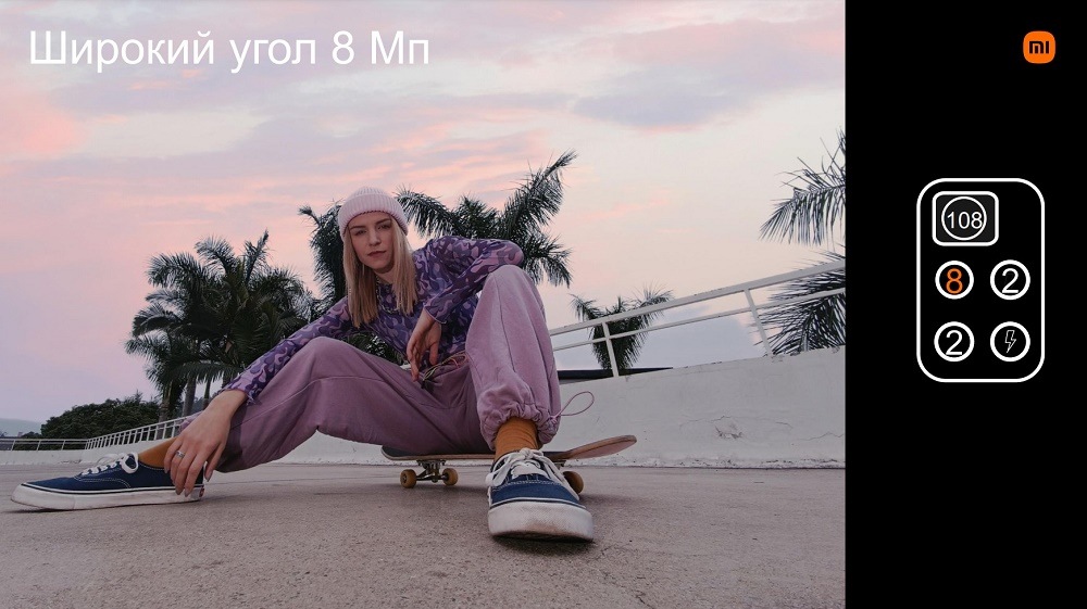 Широкий угол 8 Мп