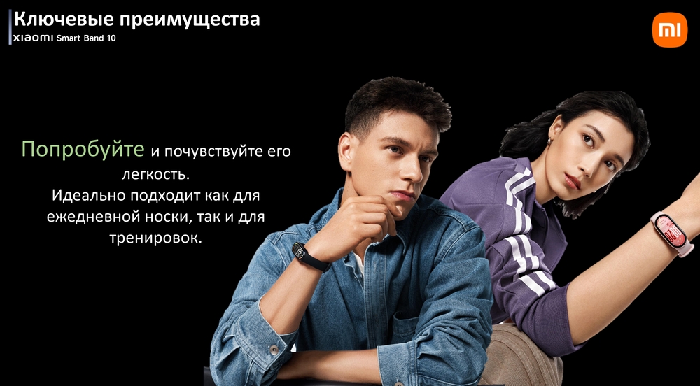 Смарт-часы Xiaomi Smart Band 10 ежедневная носка