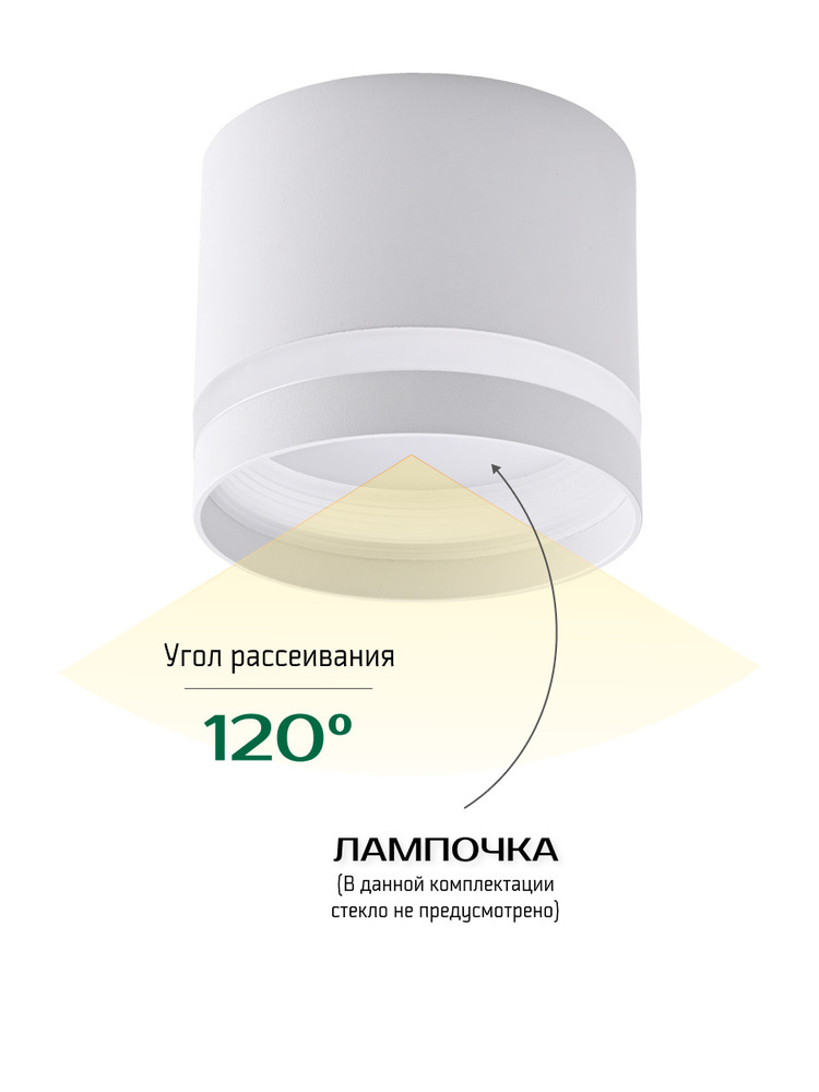 угол рассеивания 120