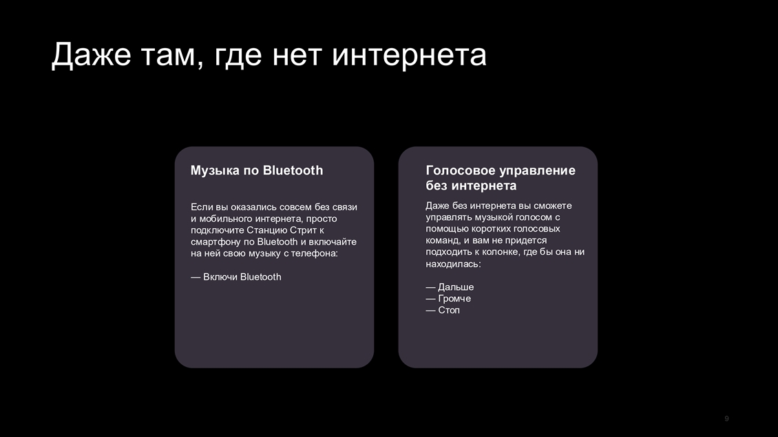 Яндекс.Станция Стрит YNDX-00030 Голосовое управление