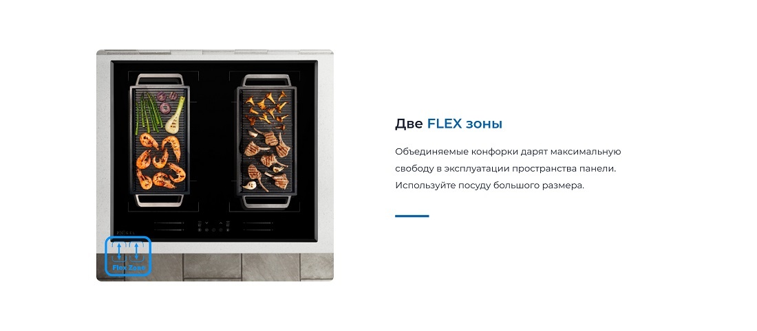 ZUGEL ZIH619B Две FLEX зоны