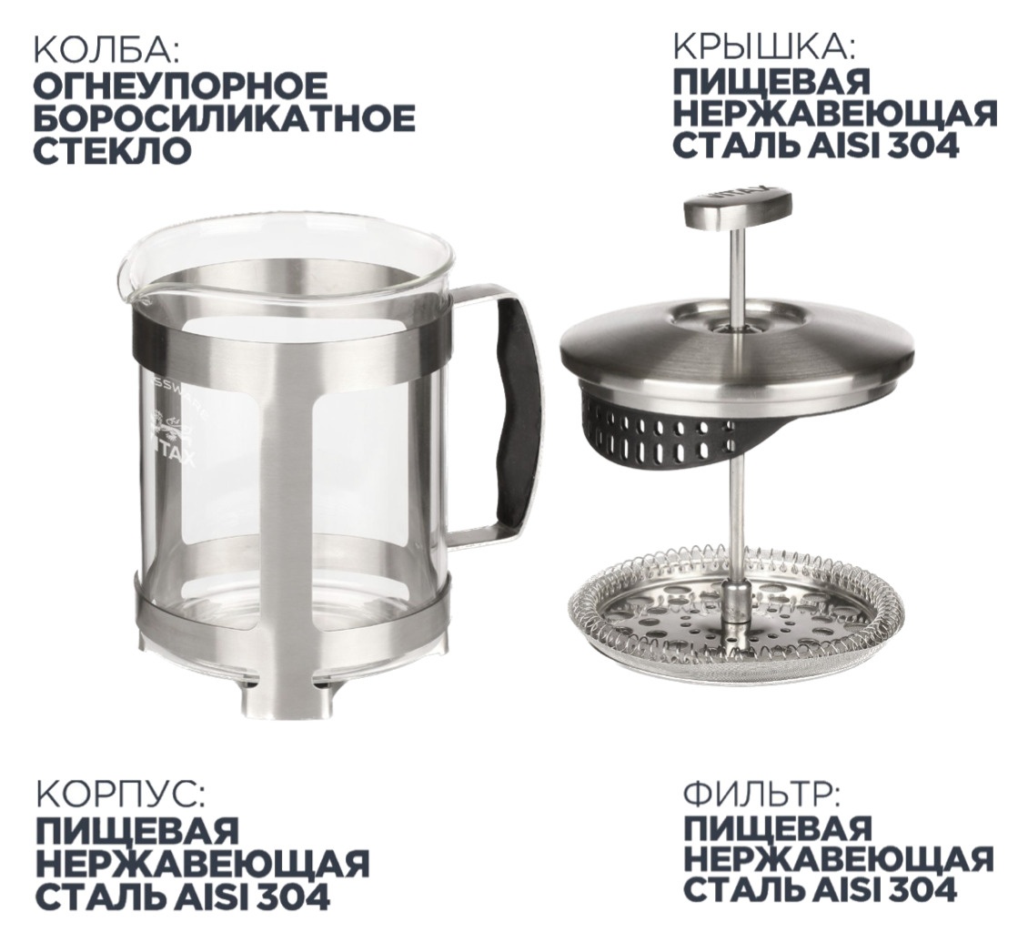 VITAX Eton VX-3031 Огнеупорное боросиликатное стекло