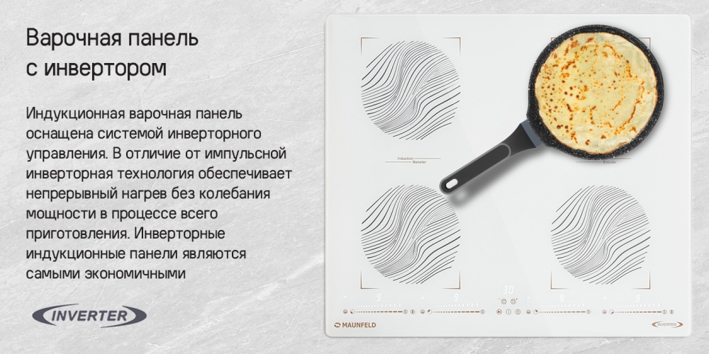 MAUNFELD CVI594SB2 Варочная панель с инвертором