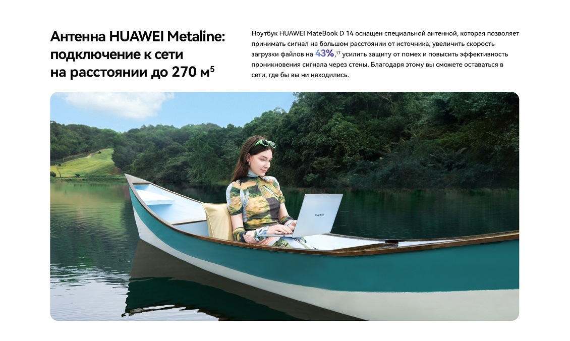 Huawei MateBook D14 MDF-X Антенна HUAWEI Metaline