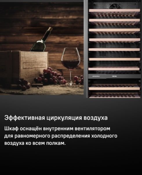 MAUNFELD MBWC-415D171 Эффективная циркуляция воздуха