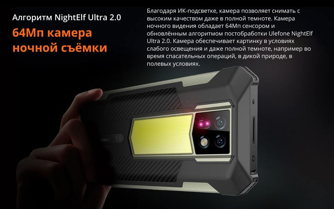 64Мп камера ночной съемки