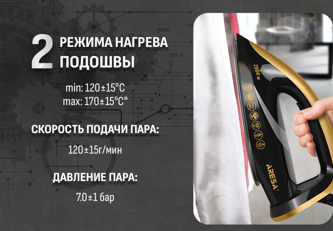 ARESA AR-5502 2 режима нагрева