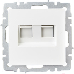 Розетка компьютерная IEK Brite BR-K20-2-K01