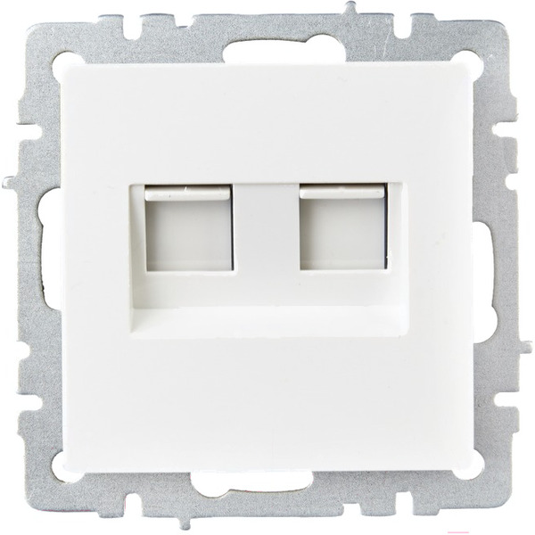 Розетка компьютерная IEK Brite BR-K20-2-K01