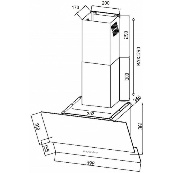 Вытяжка Schtoff America 60 (черный)