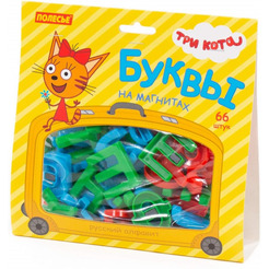 Алфавит Полесье Три кота (66 букв, магнит)