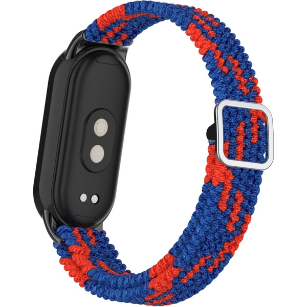 Ремешок Bingo Braided для Xiaomi Mi Band 8 Синий с красным