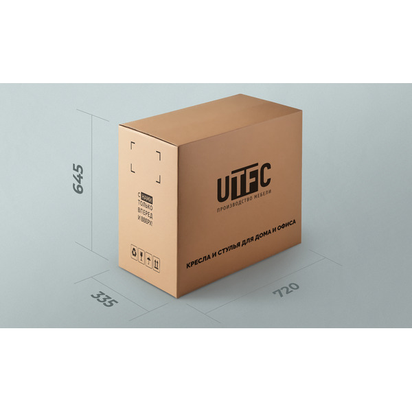 Кресло офисное UTFC Номи М-317 (черный пластик/серый/черный)