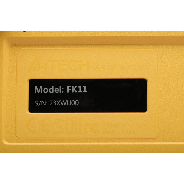 Офисный набор A4Tech Fstyler F1110 (черный/желтый)