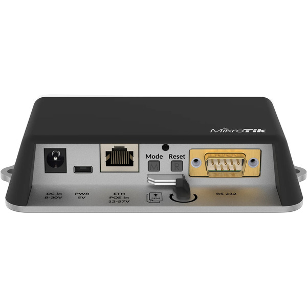 Точка доступа MikroTik LtAP mini (RB912R-2ND-LTM) N150 10/100BASE-T черный