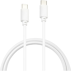 Кабель Buro USB Type-C - Type-C PD15W (1 м, белый)
