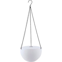 Кашпо BOTANICA Rattan (21x13.5см, белый)
