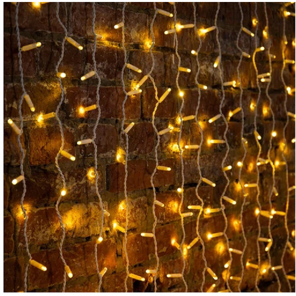 235-136-6 Гирлянда Светодиодный Дождь 448LED ТЕПЛЫЙ БЕЛЫЙ NEON-NIGHT