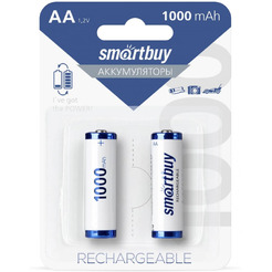 Аккумулятор SmartBuy AA 1000mAh 2 шт. SBBR-2A02BL1000