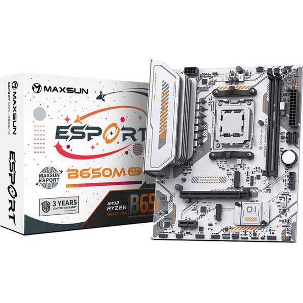Материнская плата Maxsun MS-eSport B650M WIFI6 Ice