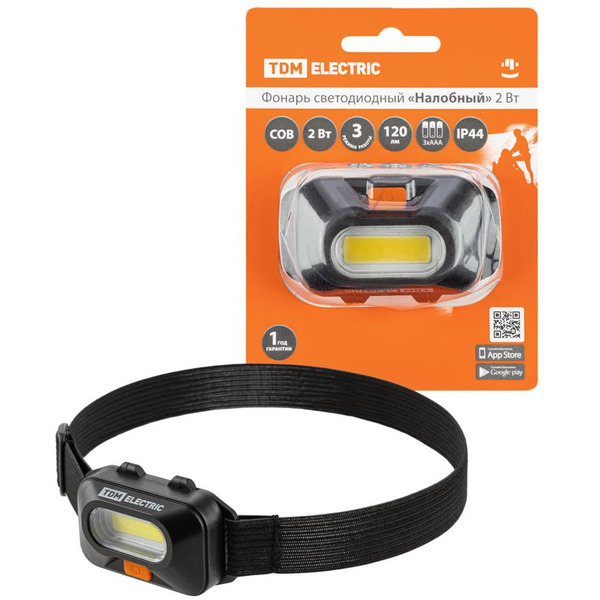 Фонарь светодиодный TDM "Налобный" SQ0350-0072