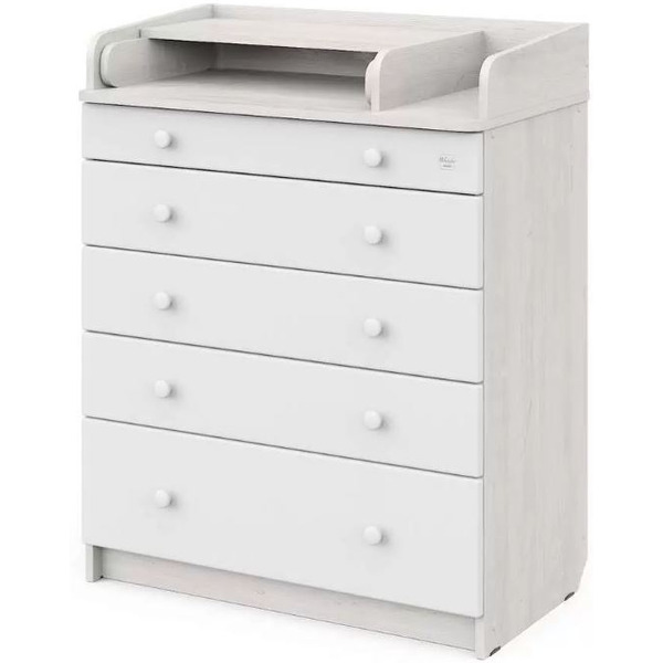 Детский комод Mihaylov Design Maks 805 с органайзером (сосна касцина/белый)