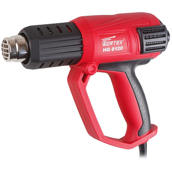 Строительный фен WORTEX HG 6120 (HG6120TK0811) в кор. + набор сопл