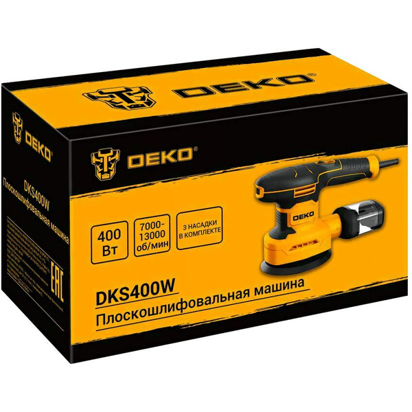 Эксцентриковая шлифмашина Deko DKS400W 085-1058