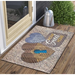 Коврик грязезащитный Multy Home Lima 45x75 EU5000096 (принт Hearts)