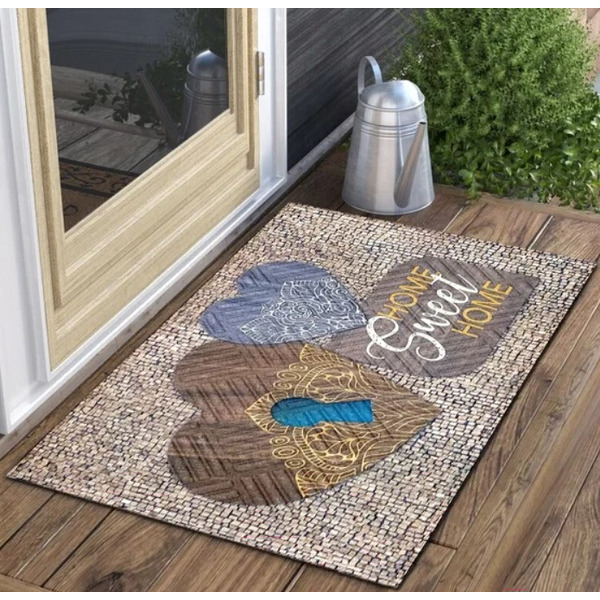 Коврик грязезащитный Multy Home Lima 45x75 EU5000096 (принт Hearts)