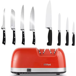 Электроточилка для ножей Kitfort КТ-4069-1 (красный)