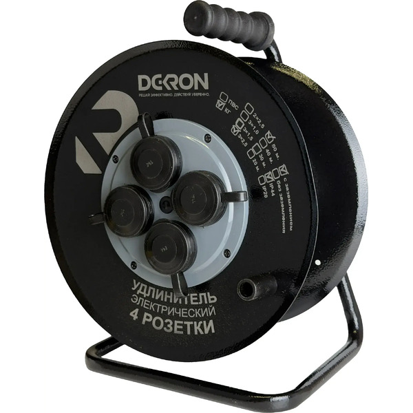 Удлинитель на катушке DEKRON DEK0906-0008