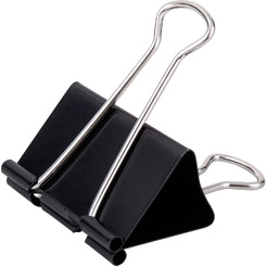 Зажим для бумаги Deli 8561A (12 шт)