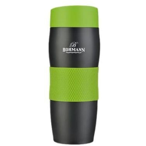 Термокружка BOHMANN BH-4457 (черный/зеленый)