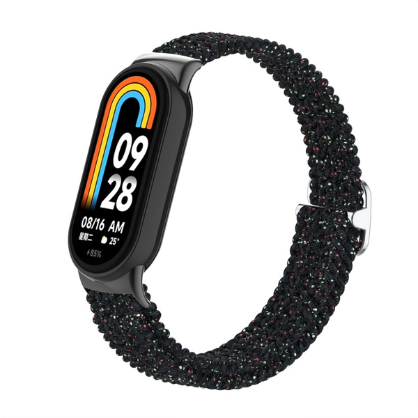 Ремешок Bingo Braided для Xiaomi Mi Band 8 Черный в крапинку