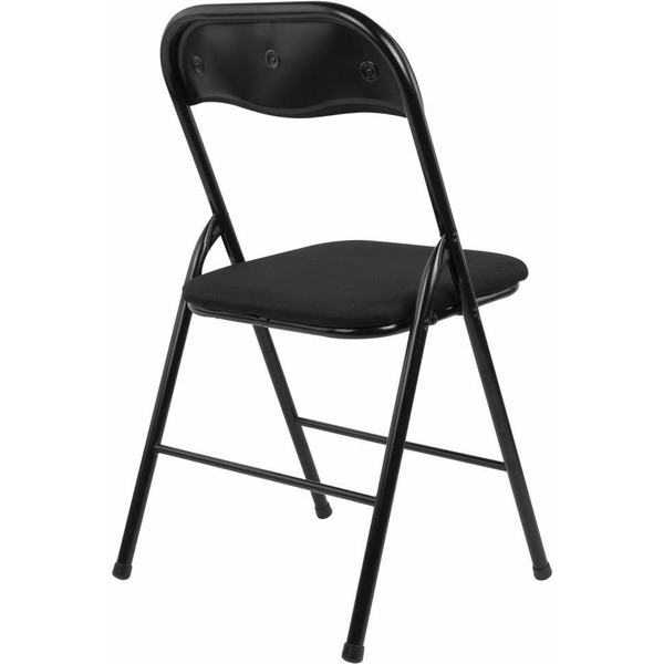 Стул складной BRABIX Golf CF-007 (чёрный каркас, чёрная ткань) 533025