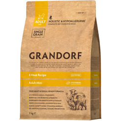 Сухой корм для собак Grandorf Dog 4 Meat Probiotic Mini Breeds 3кг