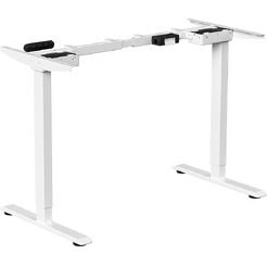 Стол подъемный WellDesk WDE Prime 130x67.5х1.8 (белый/дуб канзас коричневый)