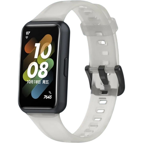 Ремешок Bingo Transparent для HUAWEI Band 7 (белый)