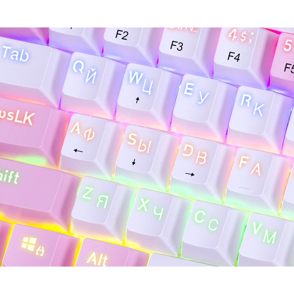 Клавиатура Redragon Fizz (розовый/белый) 70672