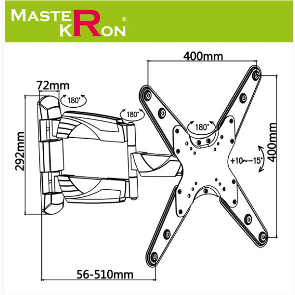 Кронштейн для ТВ MASTERKRON UPA39-443