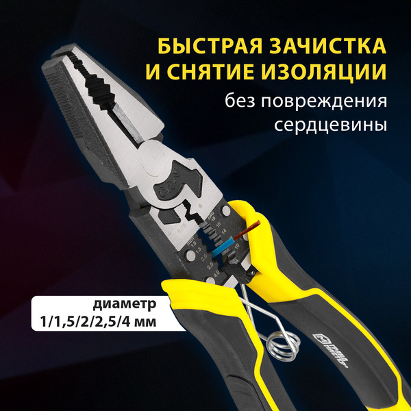Плоскогубцы Грандмастер Многофункциональные PL-217 671255
