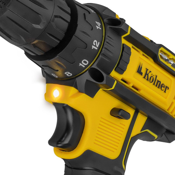 Дрель-шуруповерт Kolner KCD 18LC (с 2-мя АКБ, кейс)