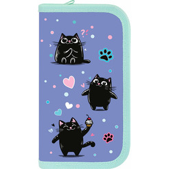 Пенал ПИФАГОР Funny cats 273481