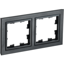 Рамка IEK Brite РУ-2-БрЧ